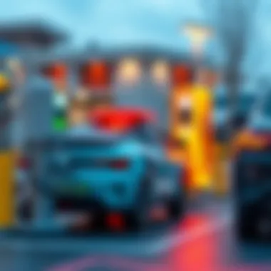 Innovative Charging Solutions for Electric Vehicles A close-up of an electric vehicle charging station