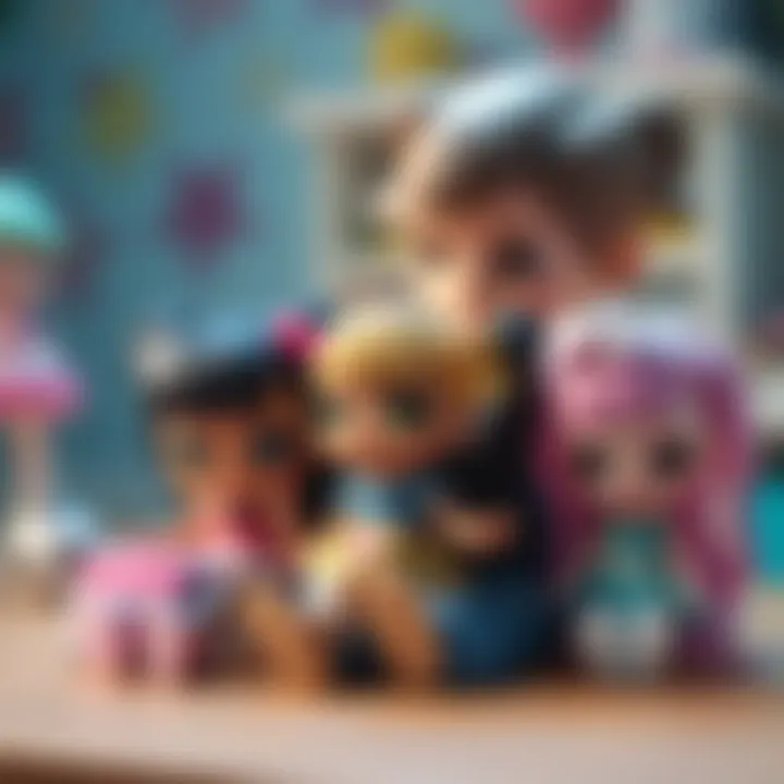 Children's Imaginative Play with LOL Dolls Children engaging in imaginative play with LOL dolls