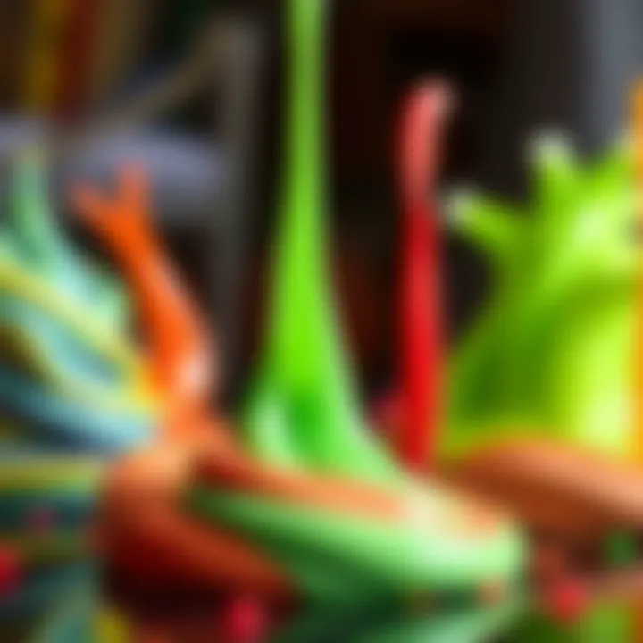 Finished slime displayed creatively