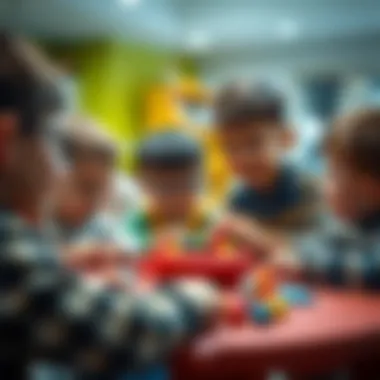 Interactive Playtime Children engaged in a fun game session