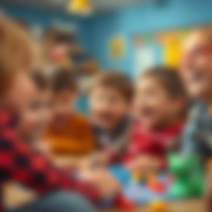 Laughter and Learning Together Group of kids laughing and enjoying the game