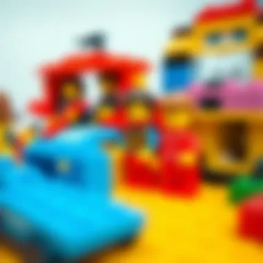 A close-up of specialized Lego sets designed for different age groups and developmental stages.