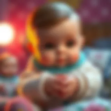 Features of virtual babies illustrated