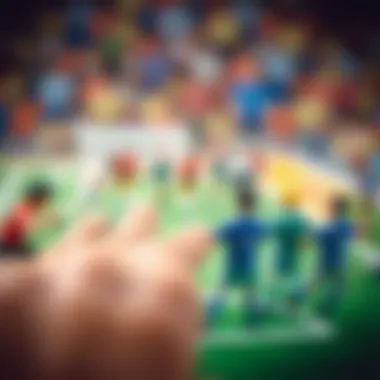 Diverse versions of finger football displayed