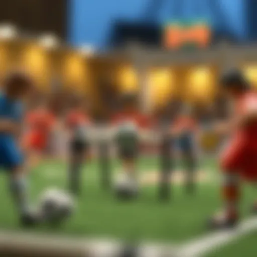 Exciting gameplay in finger football