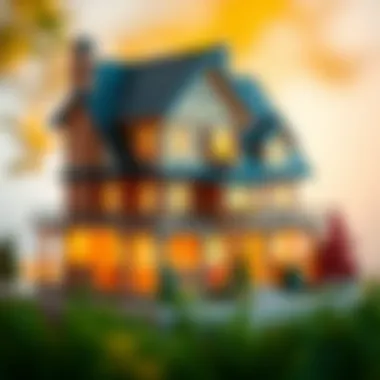 Finished model house showcasing creativity