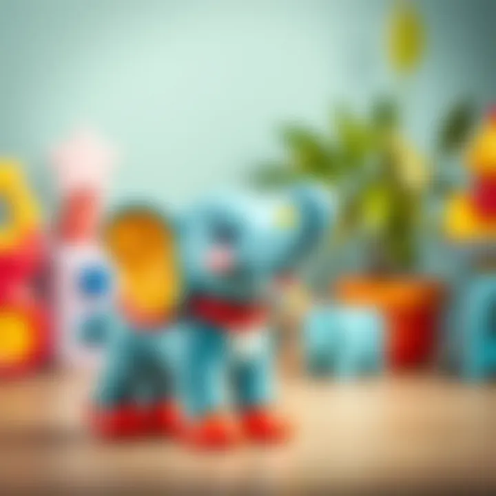 Colorful Fisher Price Surprise Elephant Toy