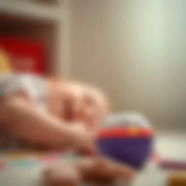 Fisher Price Device: Crafting a Calming Atmosphere Close-up of a Fisher Price white noise device in action