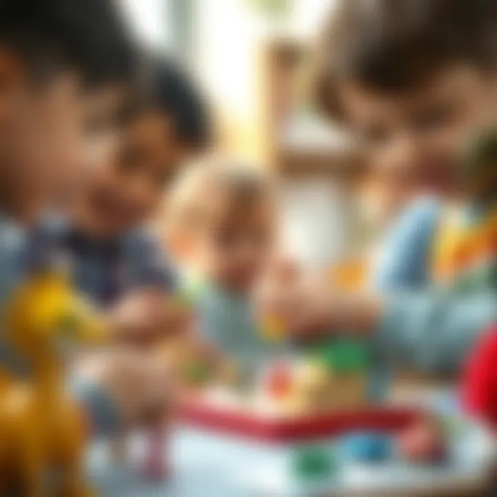 Children enjoying the process of crafting moving cards