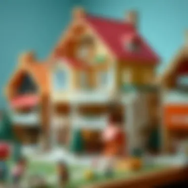 Various models of dollhouses for different age groups