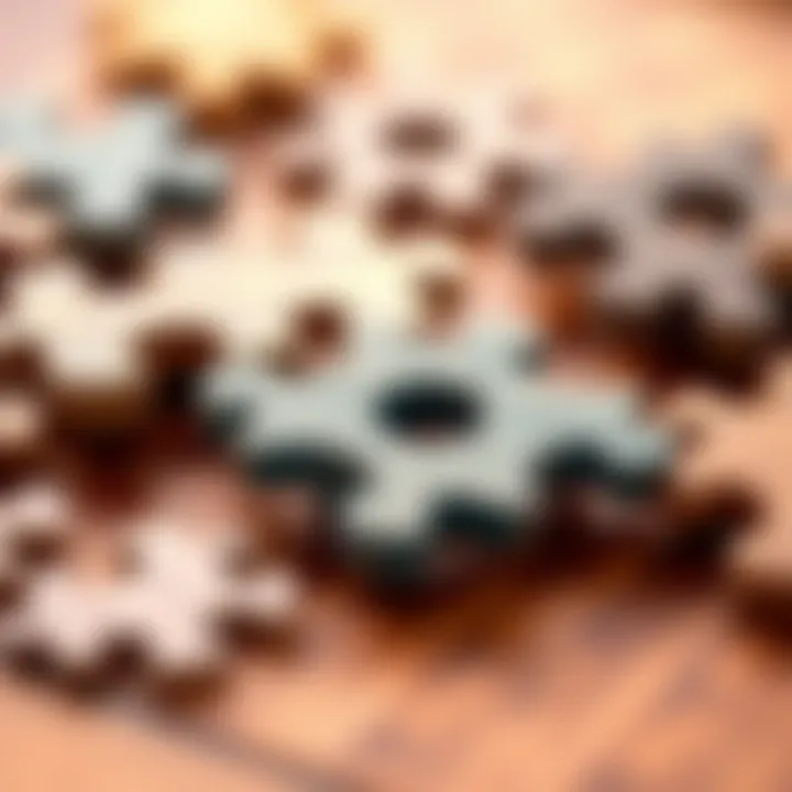 Craftsmanship in Puzzle Design Close-up of high-quality puzzle pieces emphasizing durability and craftsmanship