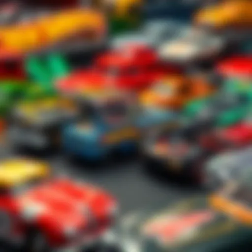 Rare Hot Wheels car collection displayed elegantly