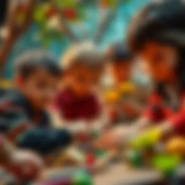 Children engaged in strategic play with Jumanji