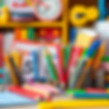 Essential Educational Tools Variety of educational stationery items