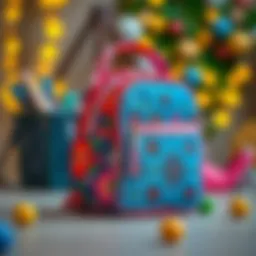 A stylish lunch bag for girls showcasing vibrant colors and patterns