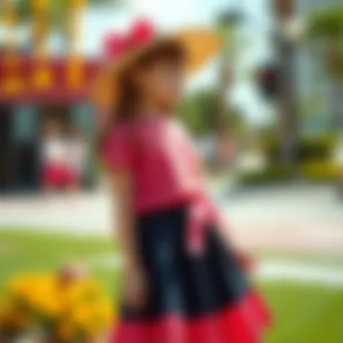 Creative ways to style a girls' skirt set for various occasions