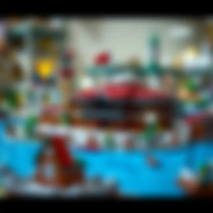 Detailed view of the Lego set representing Kız Kulesi