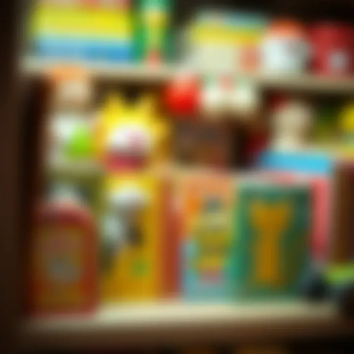 Diverse Puppet Books for Educational Play A collection of puppet books on a shelf