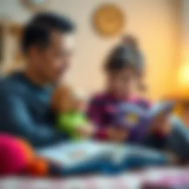 Strengthening Bonds through Shared Reading Experiences A parent reading a puppet book to a child