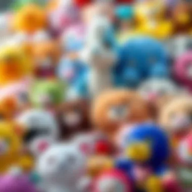Diverse Collection of Plush Toys A vibrant display of various LC Waikiki plush toys, highlighting their diversity
