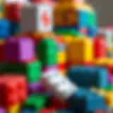 Colorful building blocks representing modular toys