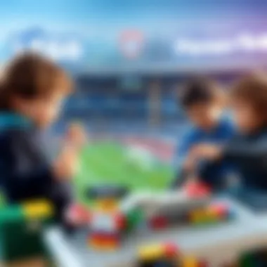 Children engaged in creative play with Lego Fenerbahçe