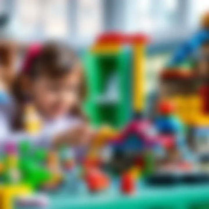 Creative Construction with Lego Girls A child constructing with Lego Girls sets