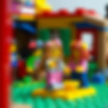 Lego Girls Playful Exploration Colorful Lego Girls figures in a playful setting
