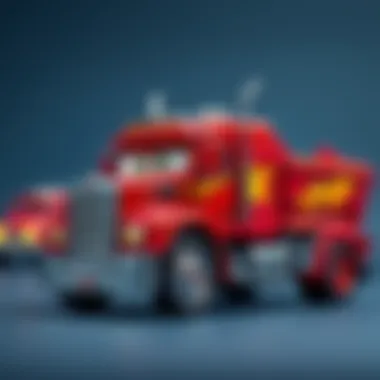 Lightning McQueen's iconic truck showcasing its design and features