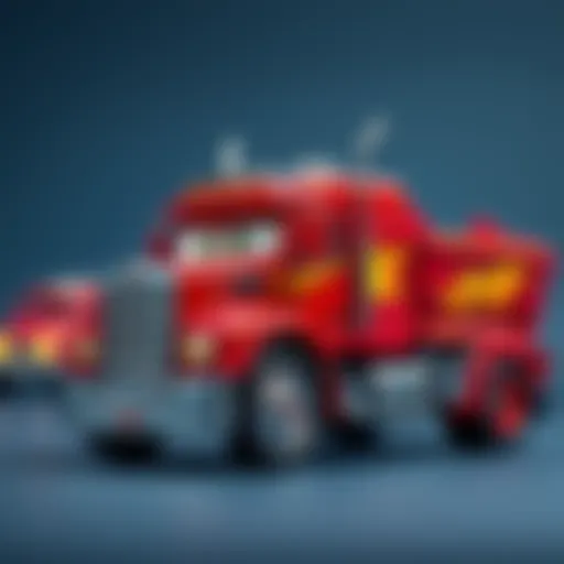 Lightning McQueen's iconic truck showcasing its design and features