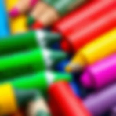 Magnetic Markers and Erasers Close-up of magnetic markers and erasers