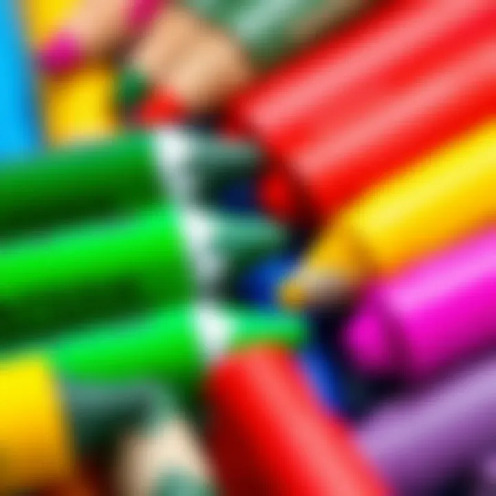 Magnetic Markers and Erasers Close-up of magnetic markers and erasers