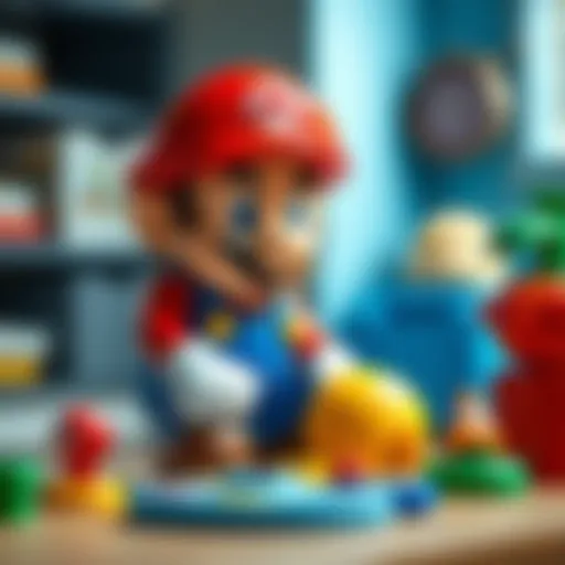 Mario toy promoting cognitive skills in children