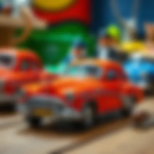 Vintage Metal Car Toy A vintage metal car toy displayed on a wooden surface