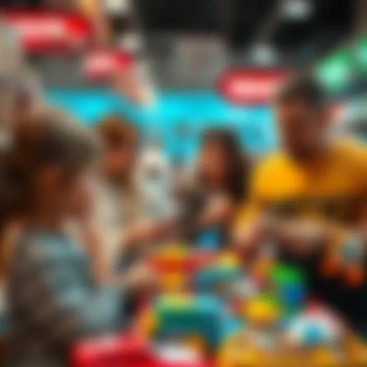 Parents selecting toys for their children