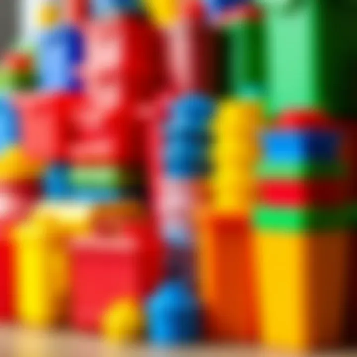 Versatile Miniature Plastic Containers Colorful miniature plastic boxes arranged neatly