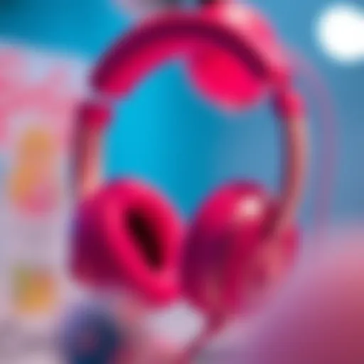 Stylish Miniso Barbie headphones designed for children