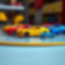 Colorful model cars stimulating children's creativity