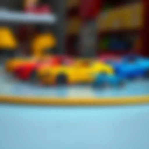 Colorful model cars stimulating children's creativity