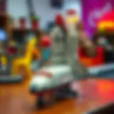 Colorful Model Space Shuttle Colorful model space shuttle displayed on a table