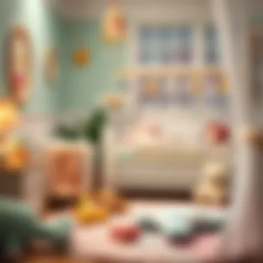 A Cozy Nursery for Newborns A serene nursery environment with plush toys and soft lighting