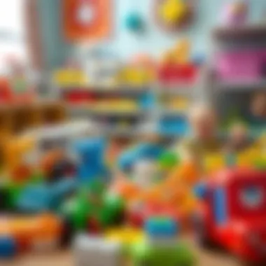 Choosing the Right Toys for Development Stages A collection of developmentally appropriate toys laid out for selection