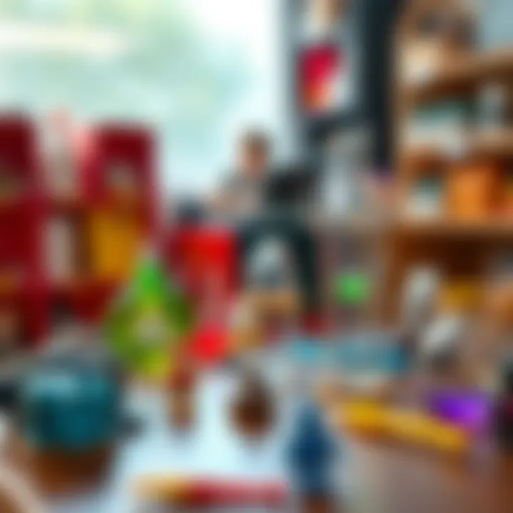 Diverse experiment kits showcasing educational tools