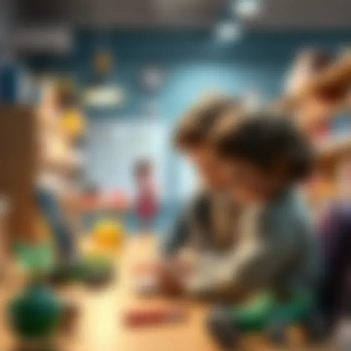 Parents selecting educational materials for children