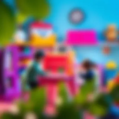 Parents selecting appropriate educational sets