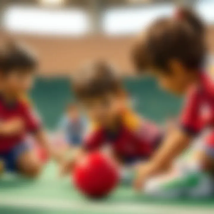 Team Sports and Social Interaction A child engaged in a team sport, showcasing social interaction