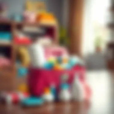 Organized Baby Care Bag with Supplies Organized baby care bag with supplies