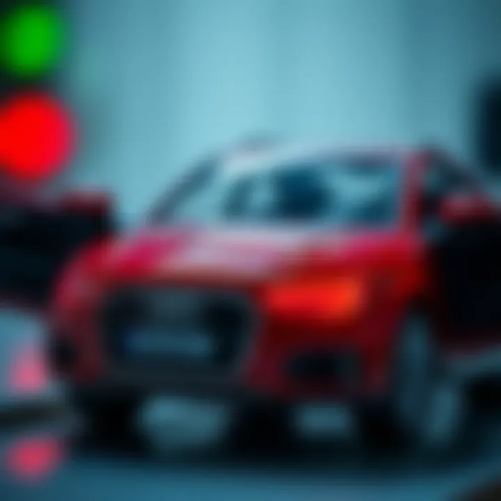 Safety Features of Audi Toy Car A close-up view of the safety features in an Audi toy car