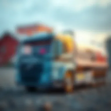 Parent selecting the right Volvo toy truck for their child