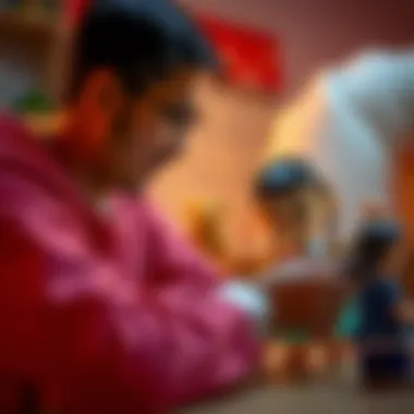 A parent and child enjoying Rafadan Tayfa watch time together